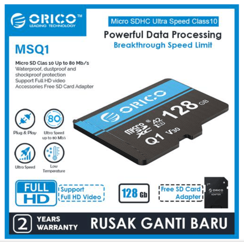 ORICO Micro SD Memory Card MSQ1 128GB