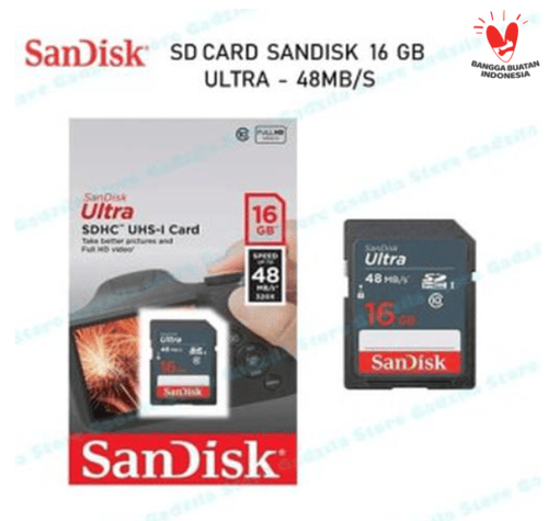 Sandisk SDHC Ultra 16GB 48MB s