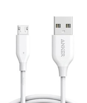 ANKER Power Micro USB 10ft A8134H21 - Whitee