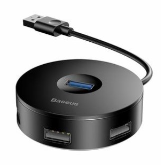 BASEUS Round Box HUB Adapter (USB 3.0 to USB 3.01 + USB 2.03) 10cm - CAHUB-F