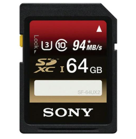 SONY Sd Card U3 Uhs-I 64gb 4K (Up To 94/70mb/S)