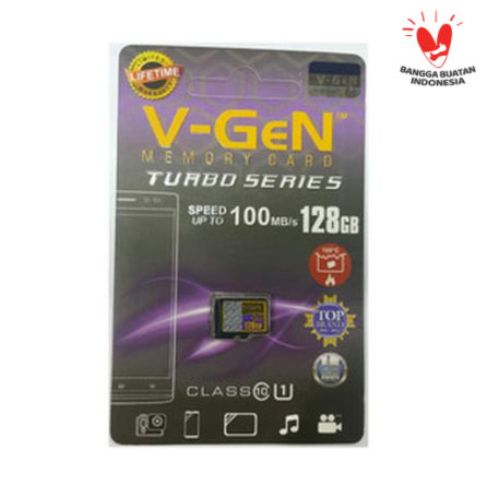 V-GeN Micro SD 128 Gb Turbo Memory Card Vgen