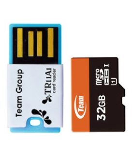 TEAM Micro SDHC UHS-1 32GB + USB Reader