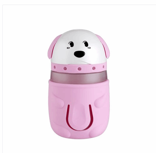 USB Cute Mini Cartoon Pet Dog Humidifier LED - 165ml Pink