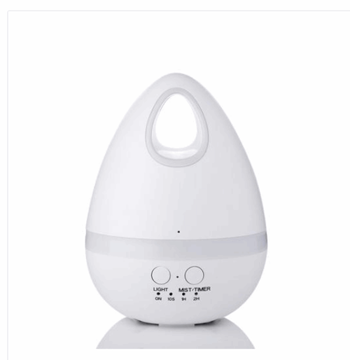 Egg Air Humidifier Aroma Diffuser Gradient Light 7 Colours 200ml White