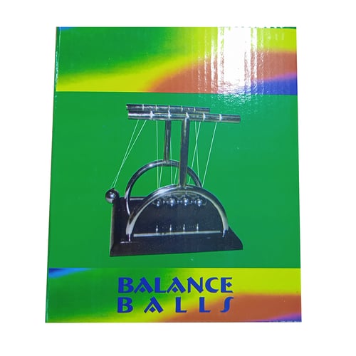 Balance Ball Stainless untuk Dekorasi Pajangan Meja Pendulum Newton Model T Size S