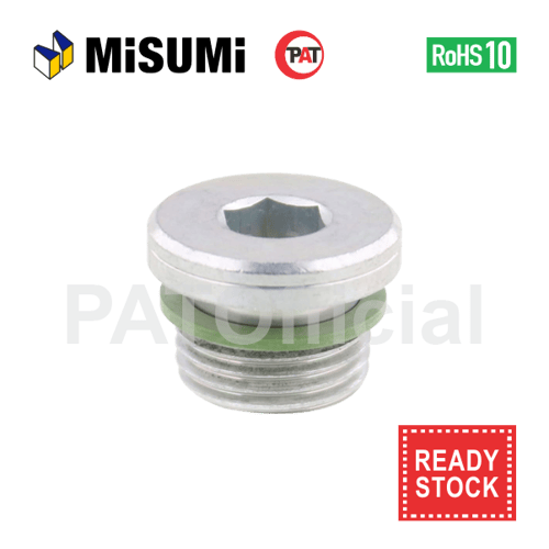 MISUMI Flanged Hex Socket Head Screw Plug SPN-M12-H