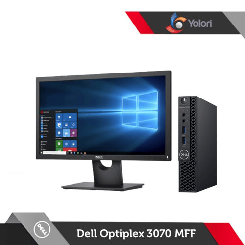 Dell Optiplex 3070 MFF i3-9100T 4GB 500GB Intel UHD Windows 10 + Dell Monitor E2216H