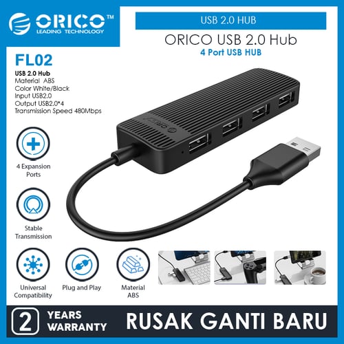 ORICO 4 Port USB2.0 Hub - FL02