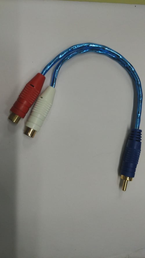Kabel RCA Male To 2RCA Female 20cm