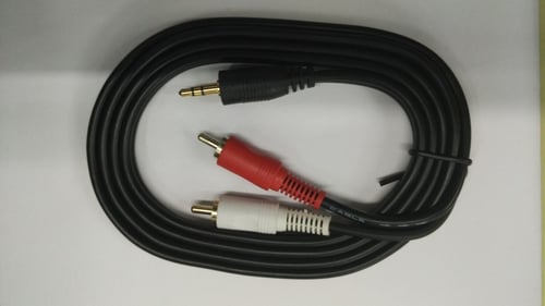 Kabel 3.5mm To 2RCA 1.5Mtr