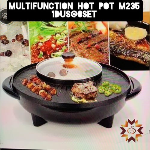 Multifunction Electric Hot Pot Shabu Barbeque Pan HotPot Elektrik Bbq