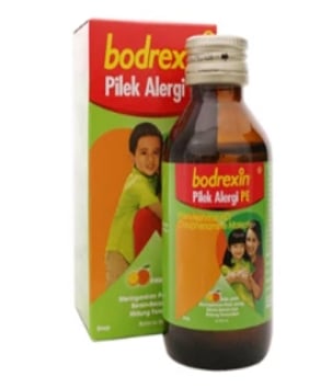 Bodrexin pilek alergi pe syrup 56 ml x 48 botol/karton