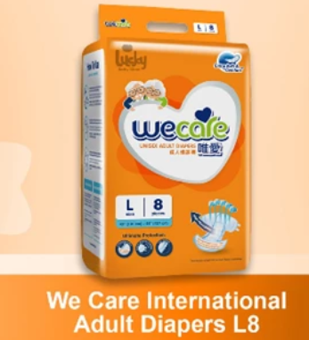 Wecare adult diapers International L8 x 12 bag/karton