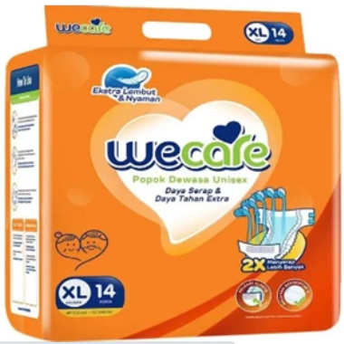 Wecare adult diapers XL14 x 6 bag/karton