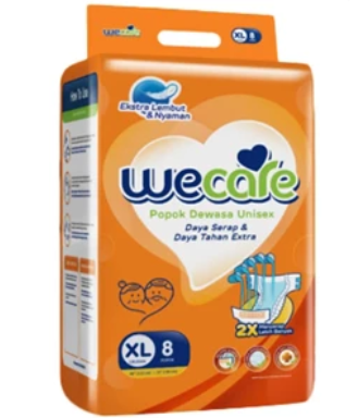 Wecare adult diapers XL8 x 12 bag/karton