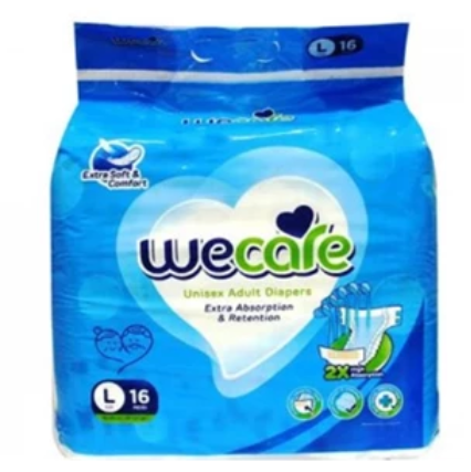 Wecare adult diapers L16 per bag