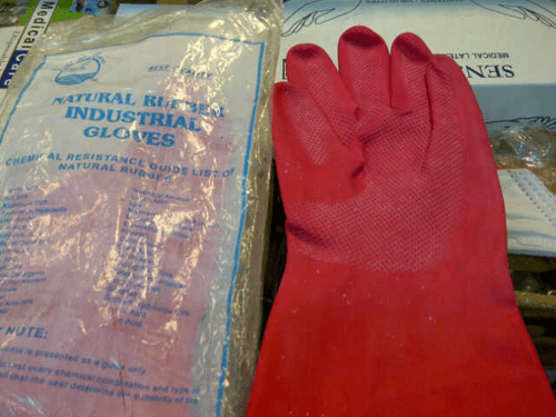 Sarung tangan karet chemical