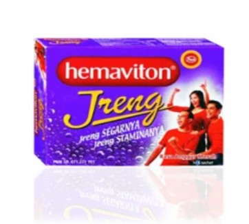 Hemaviton jreng rasa anggur 4 gr (1 box per 6 sachet) x 720 sachet/karton