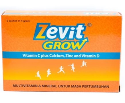 Zevit grow (5 sachet per6 gram) x 192 pcs/karton (8999908213006)