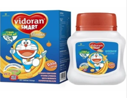 Vidoran smart orange tablet vitamin anak 30s x 36 botol/karton