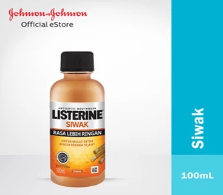 listerine Antiseptic Mouthwash Siwak 100 ml x 48 pcs per karton