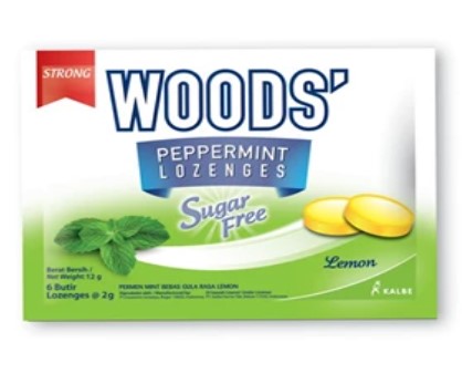 Woods sugar free Lemon 18 box per box 15 sachet x 270 sachet per karton