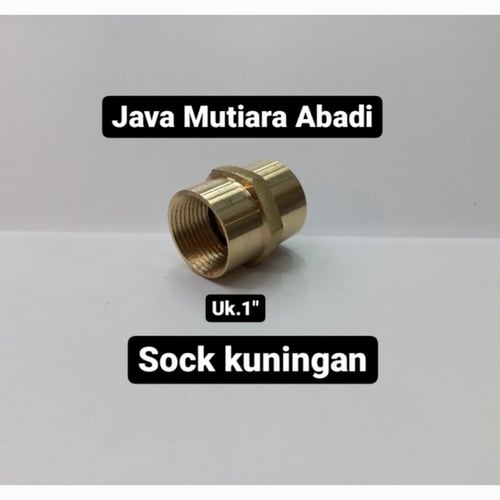 Sock 1x1(inch)-kuningan(Adaptor/Reducer)