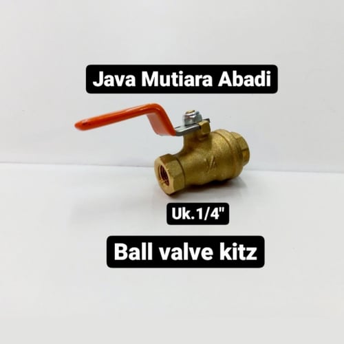 Ball valve kuningan/Brass 1/4(inch)/Stop kran kuningan merk Kitz