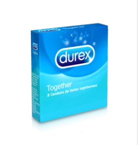 Durex kondom together box 3s x 12 x 24 pcs/karton (5038483158425)