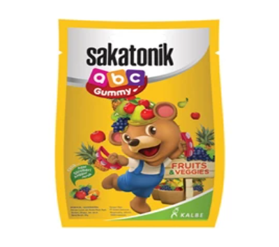 Sakatonik Abc Gummy Fruit & Veggies x 5 sachet x 24 box per karton