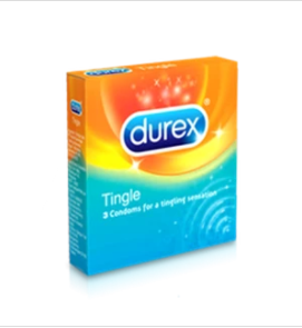 Durex kondom Tingle 3s isi 288 pcs per karton