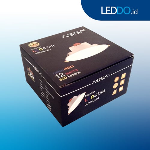 ASSA Lampu Downlight LED 480 12W Warm White