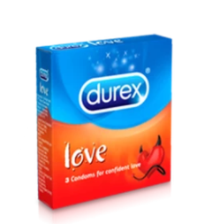 Durex love kondom box 3s x 12 x 24 pcs/karton (5038483223505)