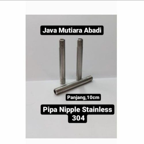 Pipa Nepel Stainless SS304 10cm 1/4 inch/Pipa nepel/nipple