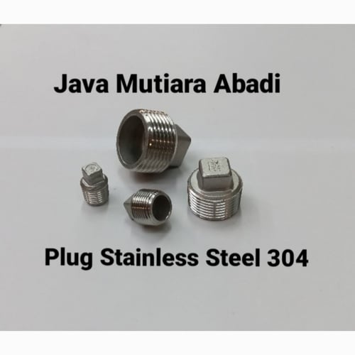 Plug/Dop Stainless drat luar 1/2 inch