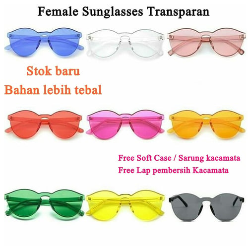 Sunglasses Female Retro Transparan Fashion
