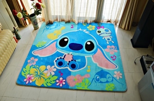 Karpet selimut karmut stitch empuk lembut 130x185 cm