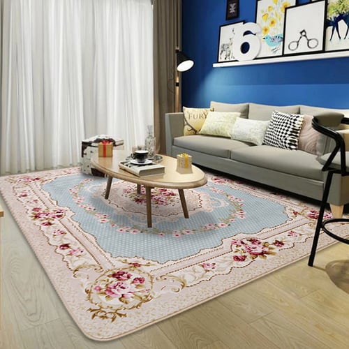 Karpet selimut karmut bunga classic vintage empuk lembut 200 x 240 cm