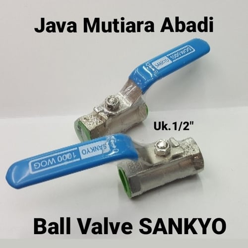 Kran air ball valve stainless steel SANKYO 1PC 1/2(inch)