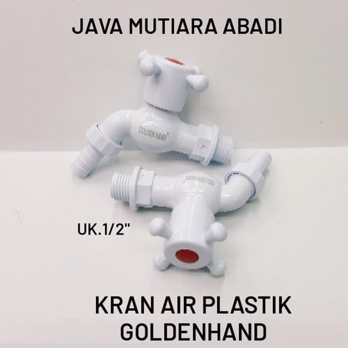 KRAN TEMBOK PLASTIK 1/2Inch/KERAN MURAH/KRAN AIR/KRAN GOLDEN HAND PLASTIK