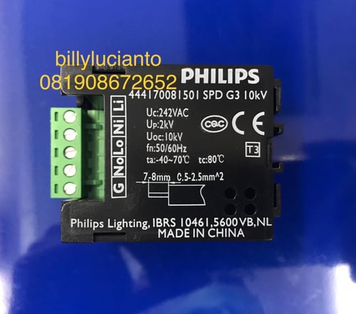 Surge Protector PHILIPS SPD G3 10kV anti Petir Komponen PJU LED