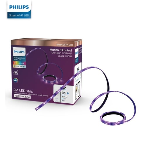Philips Smart Wifi LED Strip Starter Kit 2M - RGB WHITE WIZ Connected