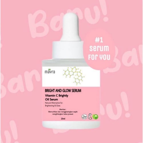 MAYRA Bright and Glow Serum Vitamin C 20ML / Serum Pencerah Wajah