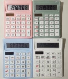 Kalkulator Warna 12 Digit - Kalkulator CT 828 - Merah Muda