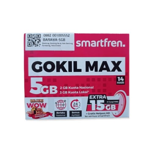 Kartu Perdana Gokil Max Smartfren 5 GB