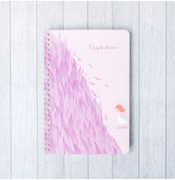 Purple Dream Spiral Ruled Notebook A5 / Buku Tulis A5 / Buku Catatan - VARIAN A