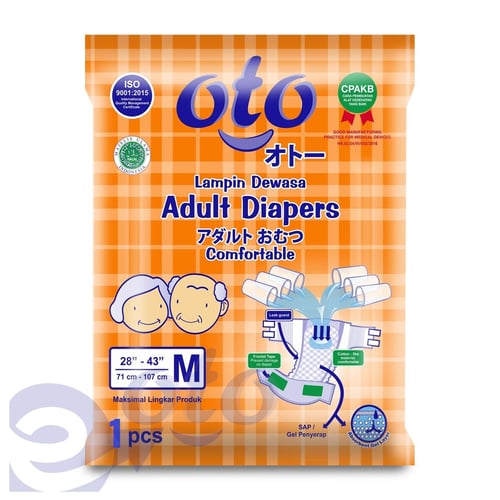 OTO Popok Dewasa model Lem Perekat Adult Diapers isi 1 pc ukuran M