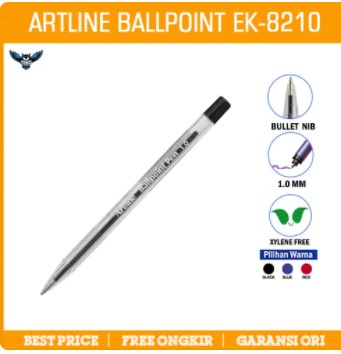 Pulpen ARTLINE Ballpoint Pen EK-8210 Bolpen Termurah Pena Grosir-BIRU