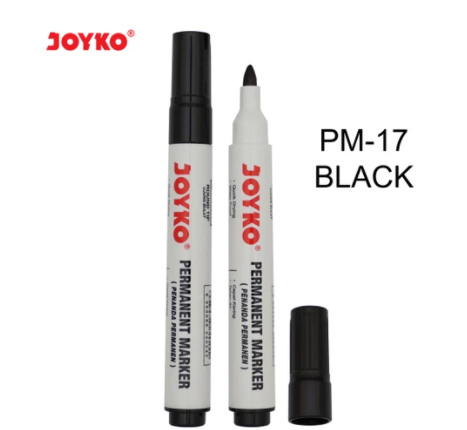 Joyko Permanent Marker Spidol Permanen Round Tip - Black